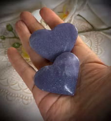 Turkisk Lila Jade Hjärta ”Stone of Heaven”