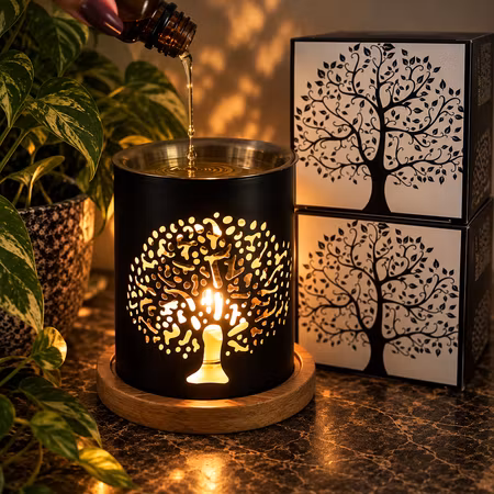 AROMAFUME Aromalampa Tree of Life | Indien