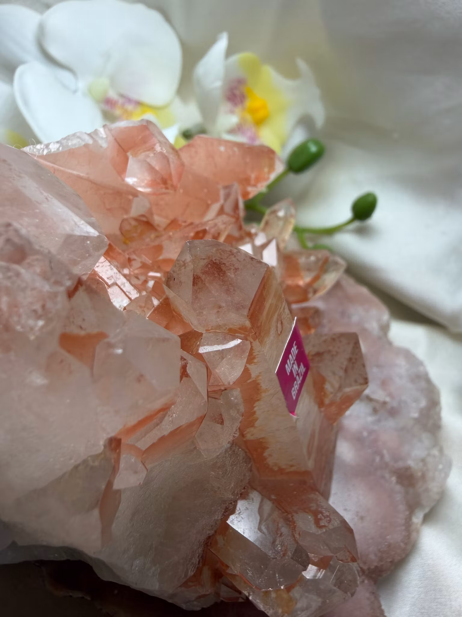 Rosa Lithiumkvarts Kluster HK