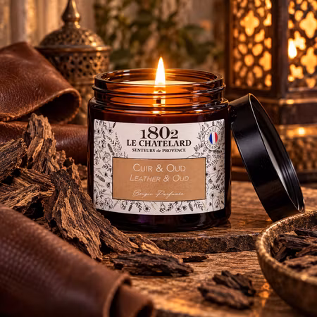 Le Chatelard 1802 Doftljus | Läder & Oud