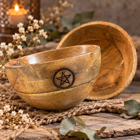 Träskål Pentagram 14 cm