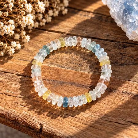 Mix Topas Armband 8 mm