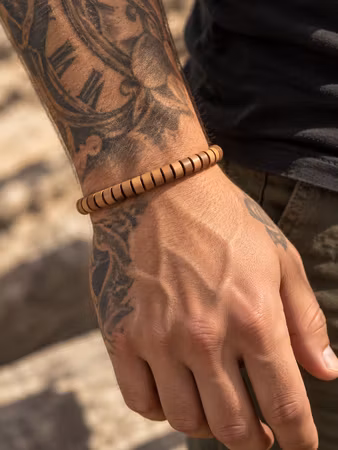 ”ERBJUDANDE” OLD STOCK Indiskt Mysore Sandelträ Armband