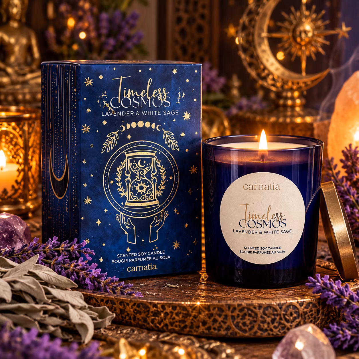 Carnatia Starry Spell | Timeless Cosmos - Manifestationsljus av Sojavax