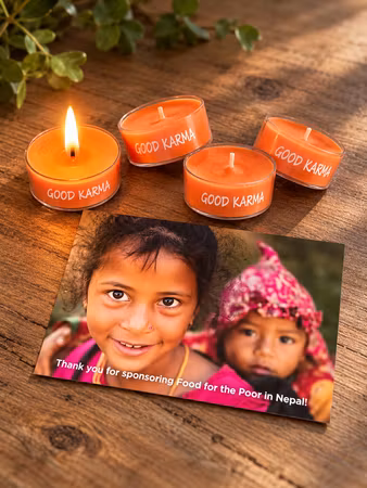 Good Karma – 1 st doftfritt värmeljus till stöd för Food for the Poor i Nepal