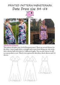 Made by Runi´s Date Dress dam, stl. 34-58 + add on Date dress