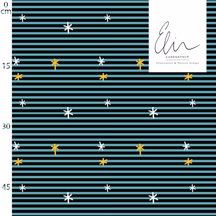 Ränder med glam Iceblue ½ meter