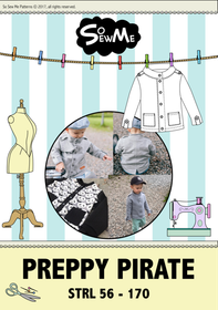 So Sew Me's Preppy Pirate stl. 56 - 170