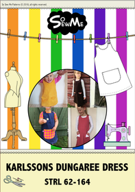 So Sew Me's Karlssons Dungaree Dress Strl 62-164