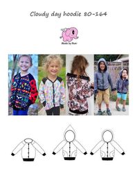 Made by Runi´s Cloudy Day Hoodie barn, stl. 80 - 164