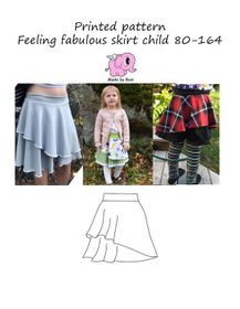 Made by Runi´s Feeling fabulous skirt barn, stl. 80 - 164