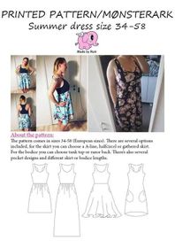 Made by Runi´s Summer dress dam, stl. 34 - 54