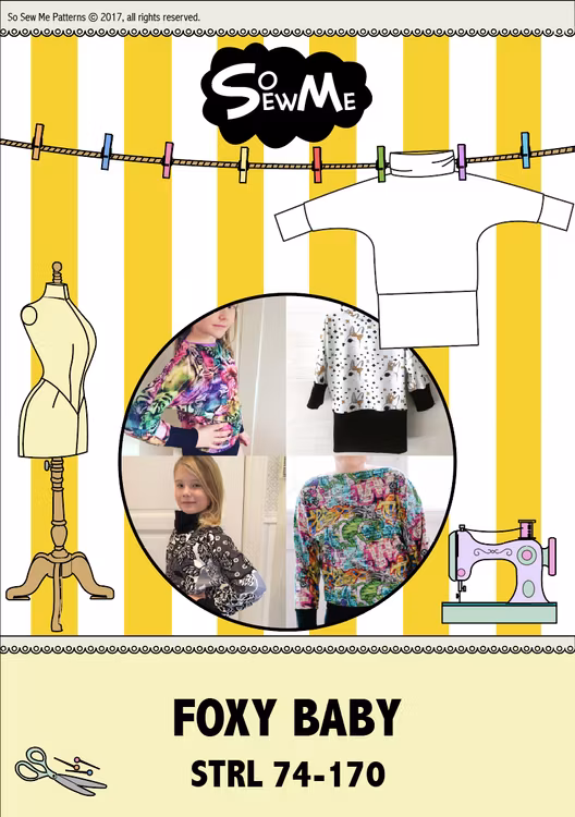 So Sew Me's Foxy Lady & Baby mönster paket