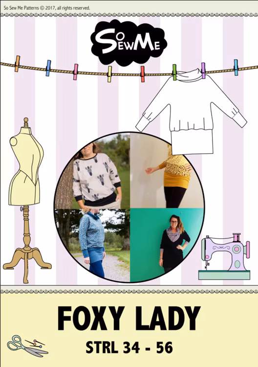 So Sew Me's Foxy Lady & Baby mönster paket