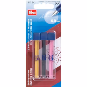 Prym markeringsstift Gul, svart och rosa 0,9 mm