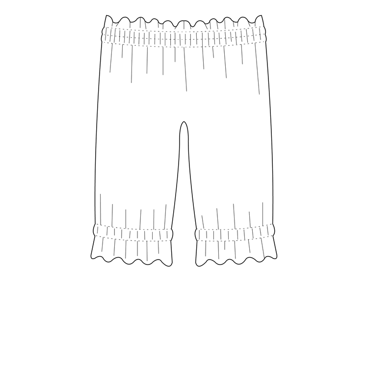 So Sew Me's Ruffle Pants stl. 56 - 152