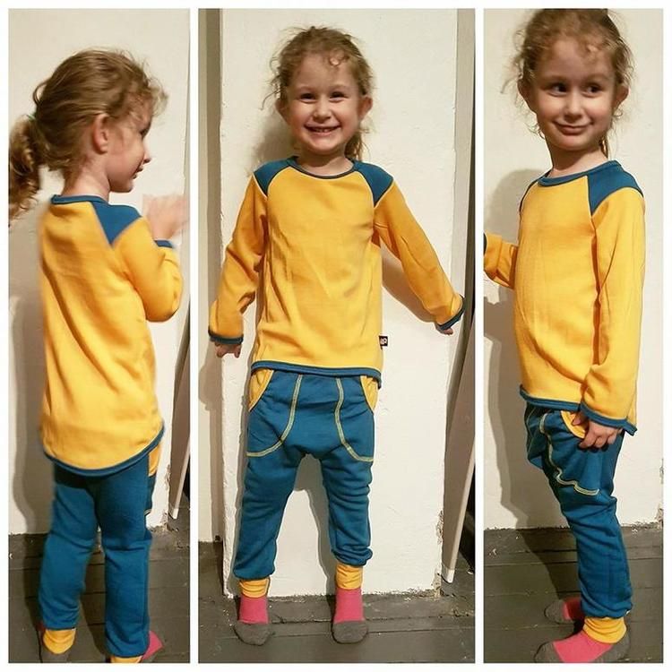 Made by Runi´s Basic Raglan with a twist barn stl. 80-164
