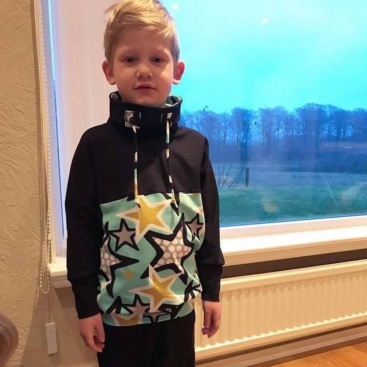 Made by Runi´s Basic Hoodie barn stl. 68 - 164
