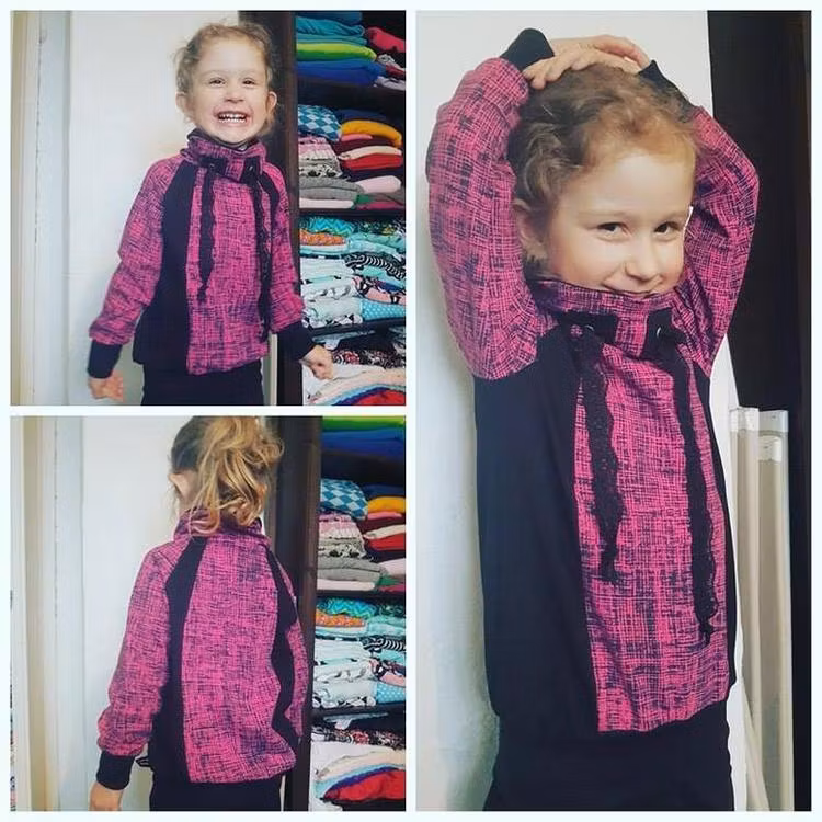 Made by Runi´s Raglan hoodie with a twist barn stl. 80-164