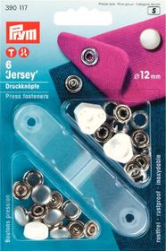 Prym Tryckknappar för jersey 12 mm Pärlemorvit hatt