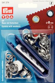 Prym Öljetter 8 mm Silverfärgad (541374)