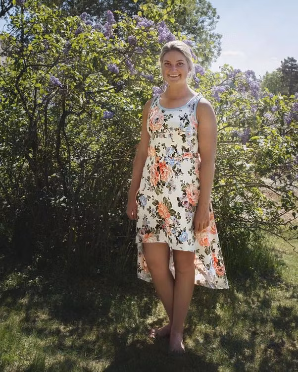 Made by Runi´s High low dress dam, stl. 34 - 58