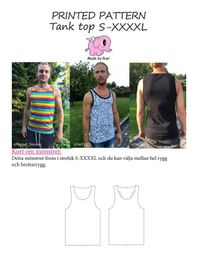 Made by Runi´s Tank top herr, stl. S-XXXXL