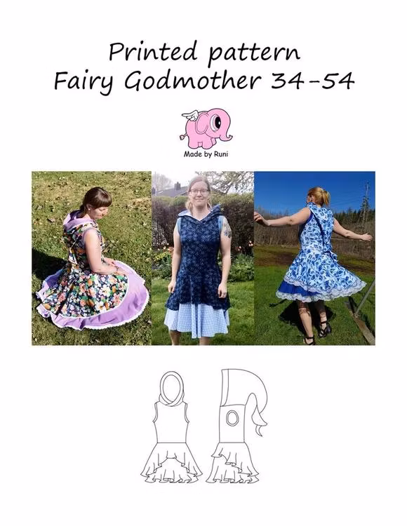 Made by Runi´s Fairy Godmother dam, stl. 34 - 58