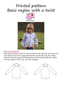 Made by Runi´s Basic Raglan with a twist barn stl. 80-164