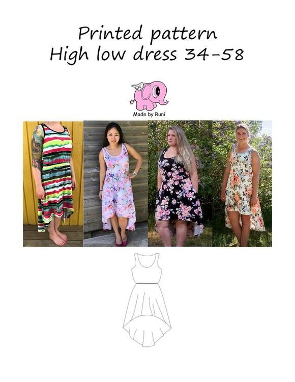Made by Runi´s High low dress paket, barn + dam