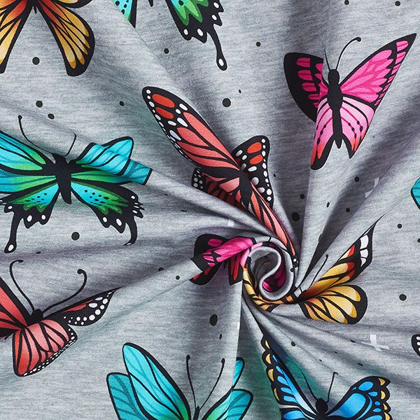 Hamburger Liebe Butterfly Grå Jersey