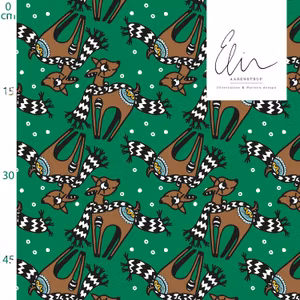 Deer X-mas green