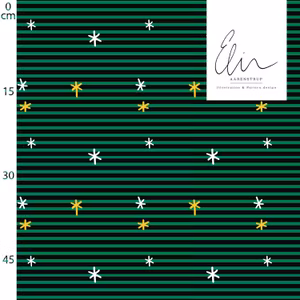 Ränder med glam X-mas green