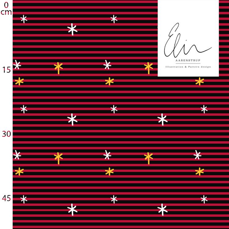 Ränder med glam X-mas red