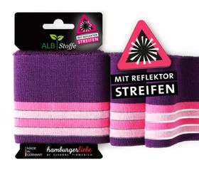 Hamburger Liebe´s Cuff Me Reflektor Lila och rosa