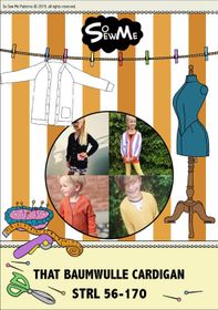 So Sew Me's That BaumwULLE Cardigan stl. 56 - 170