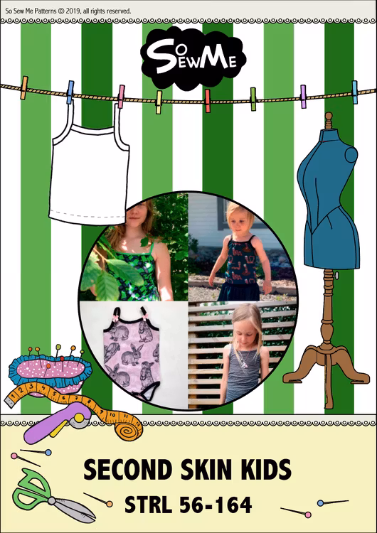 So Sew Me's Second Skin Kids stl. 56 - 164