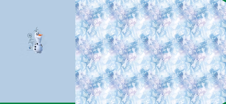 Disney's Frozen 2 panel Olof blue (licensed print)