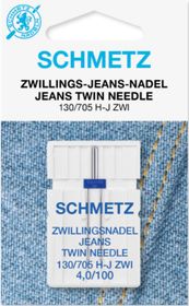 Schmetz Symaskinsnålar Tvilling Jeans 4,0/100 (130/705 H-J ZWI)