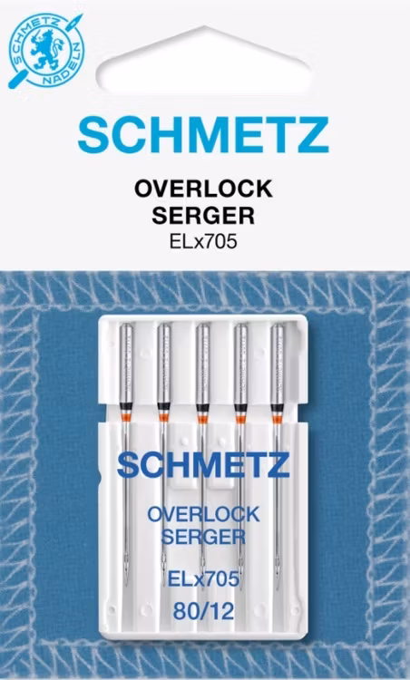 Schmetz Symaskinsnålar Overlock 80/12 (ELx705)