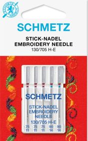 Schmetz Symaskinsnålar Brodyr 75/11 \ 90/14 (130/705 H-E)