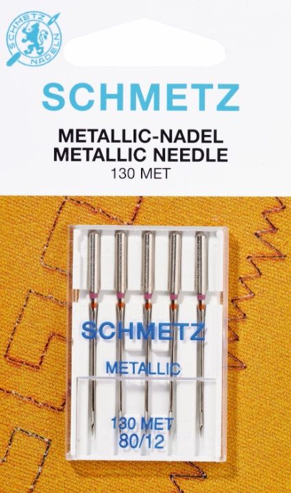 Schmetz Symaskinsnålar Metallic 80/12 (130 MET)