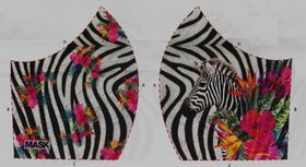 Zebra, tyg för ansiktsmask