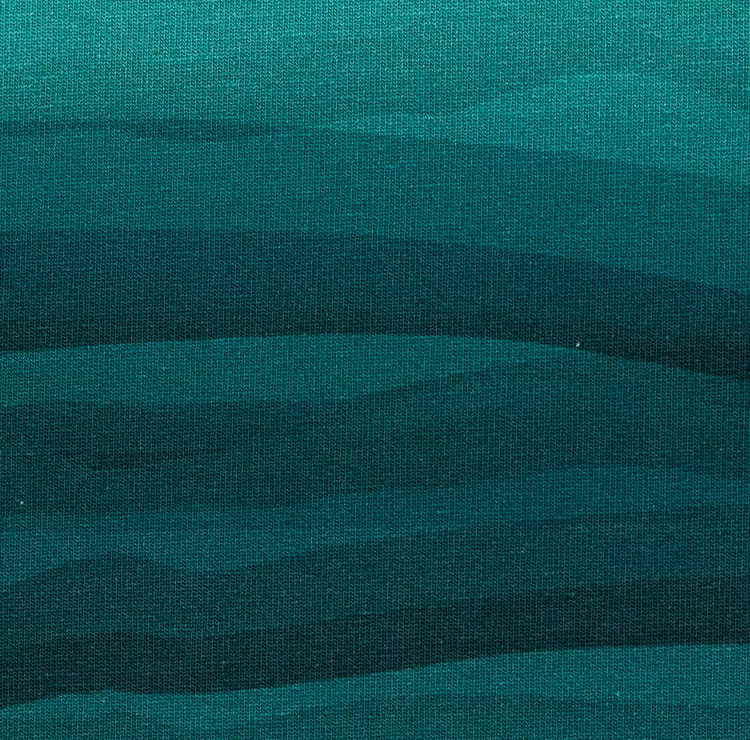 Wavy Stripes Teal/pastel mint green