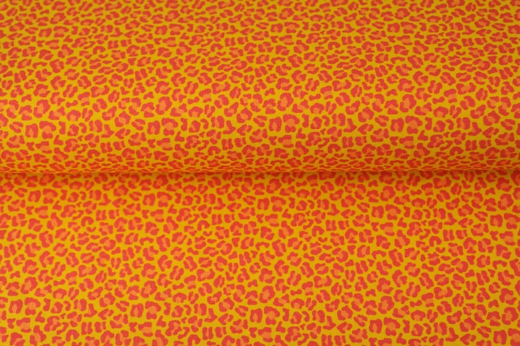 Yellow / orange Leopard patterned