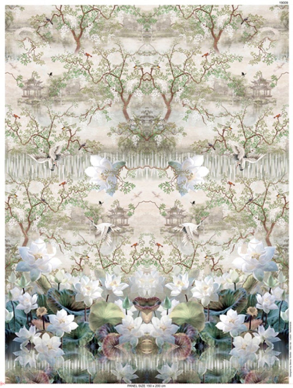 Japansk trädgård panel