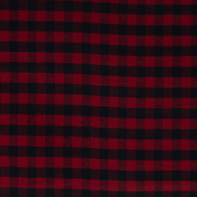 Röd & svart rutigt (flanell)