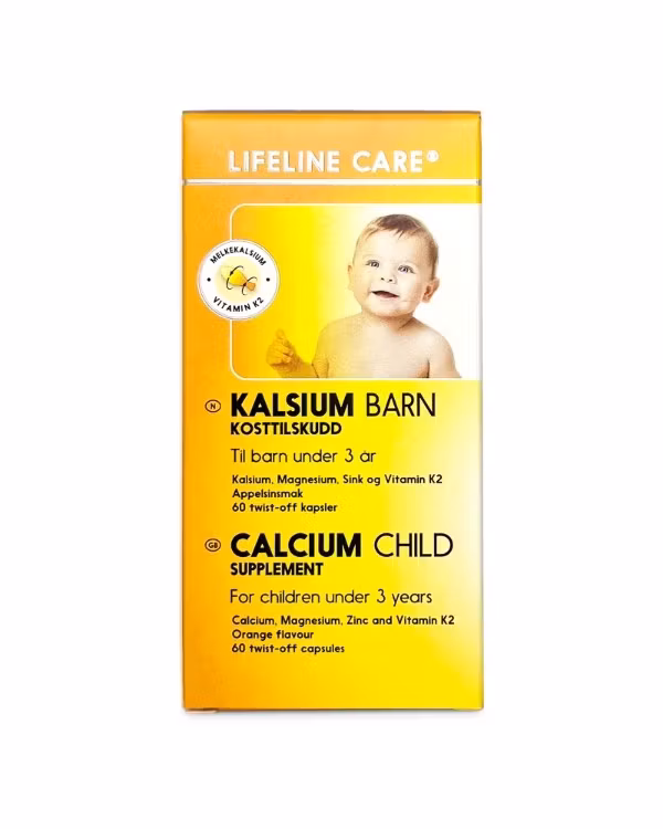 Lifeline Care Kalcium Barn 60 kapsler