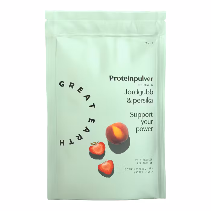 Great Earth Protein Powder Strawberry & Peach 750 g