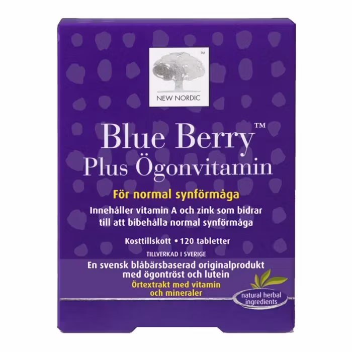 New Nordic Blue Berry Plus Ögonvitamin 120 tabletter